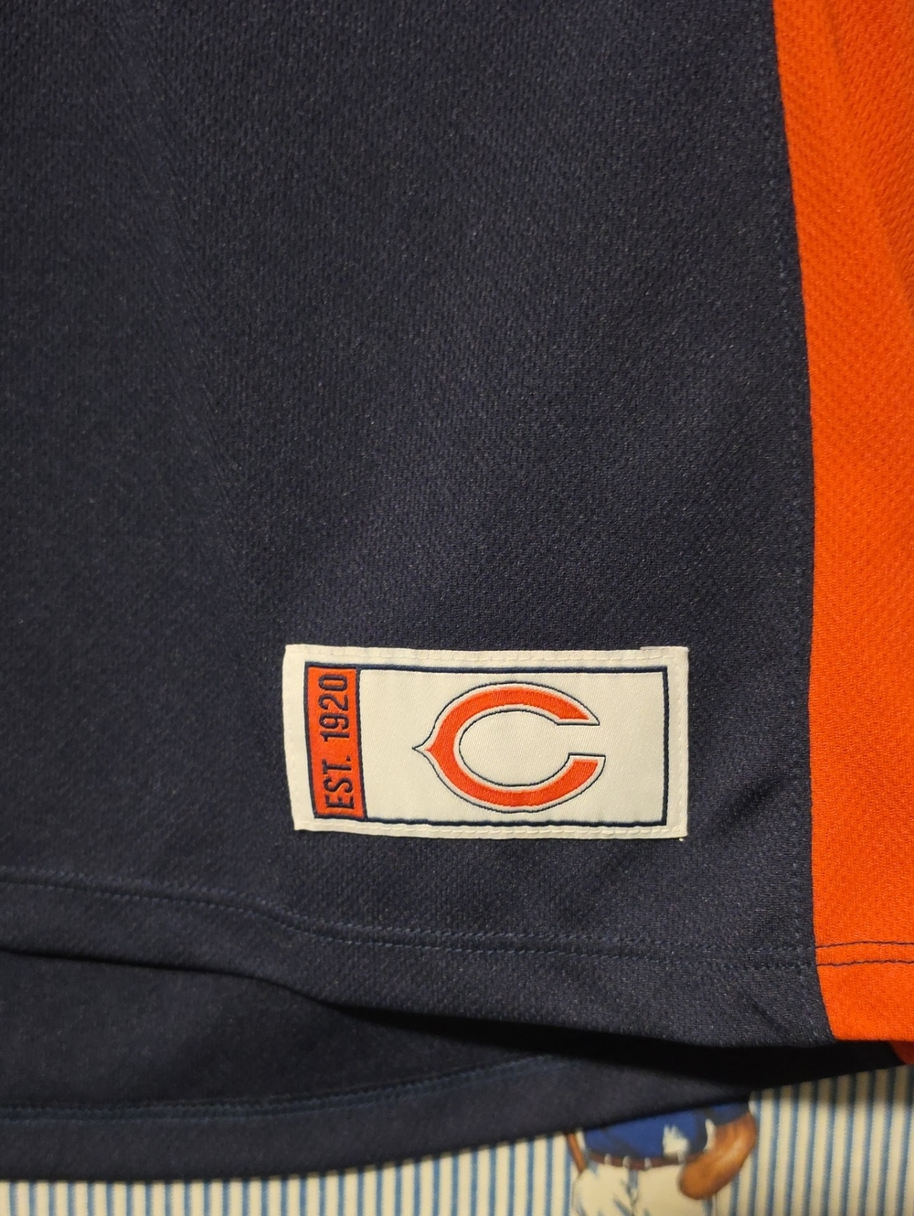 Payton Bears Hall Of Fame Football Jersey Orange Navy Gold Womens Medium - Picture 3 of 15